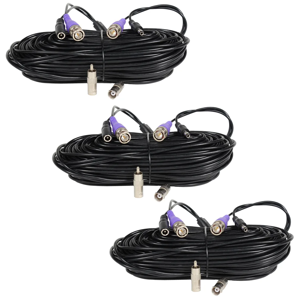 VideoSecu VideoSecu CBHD1003 3×100ft BNC video power cable — product photo