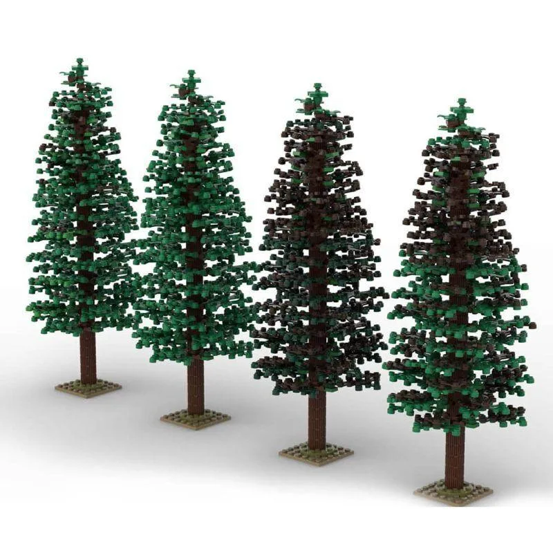 ZITIANYOUBUILD ZITIANYOUBUILD MOC-102276 White Pine Tree Set 1344 Parts — product photo