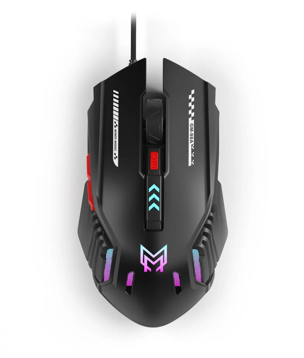  KEYSPAN GM88A-Black Gaming Mouse 12800 DPI 6 Buttons Black — product photo