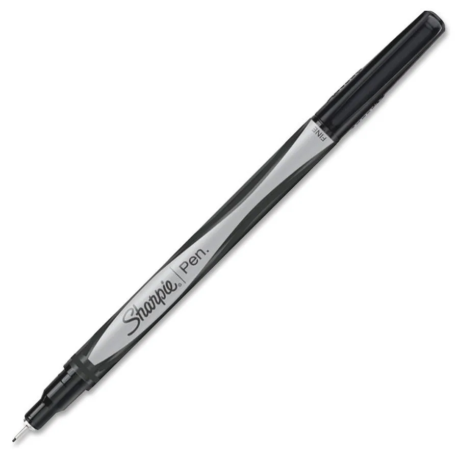 Sanford Sanford Sharpie 1742661 permanent ink pen 4 pack black fine point — product photo