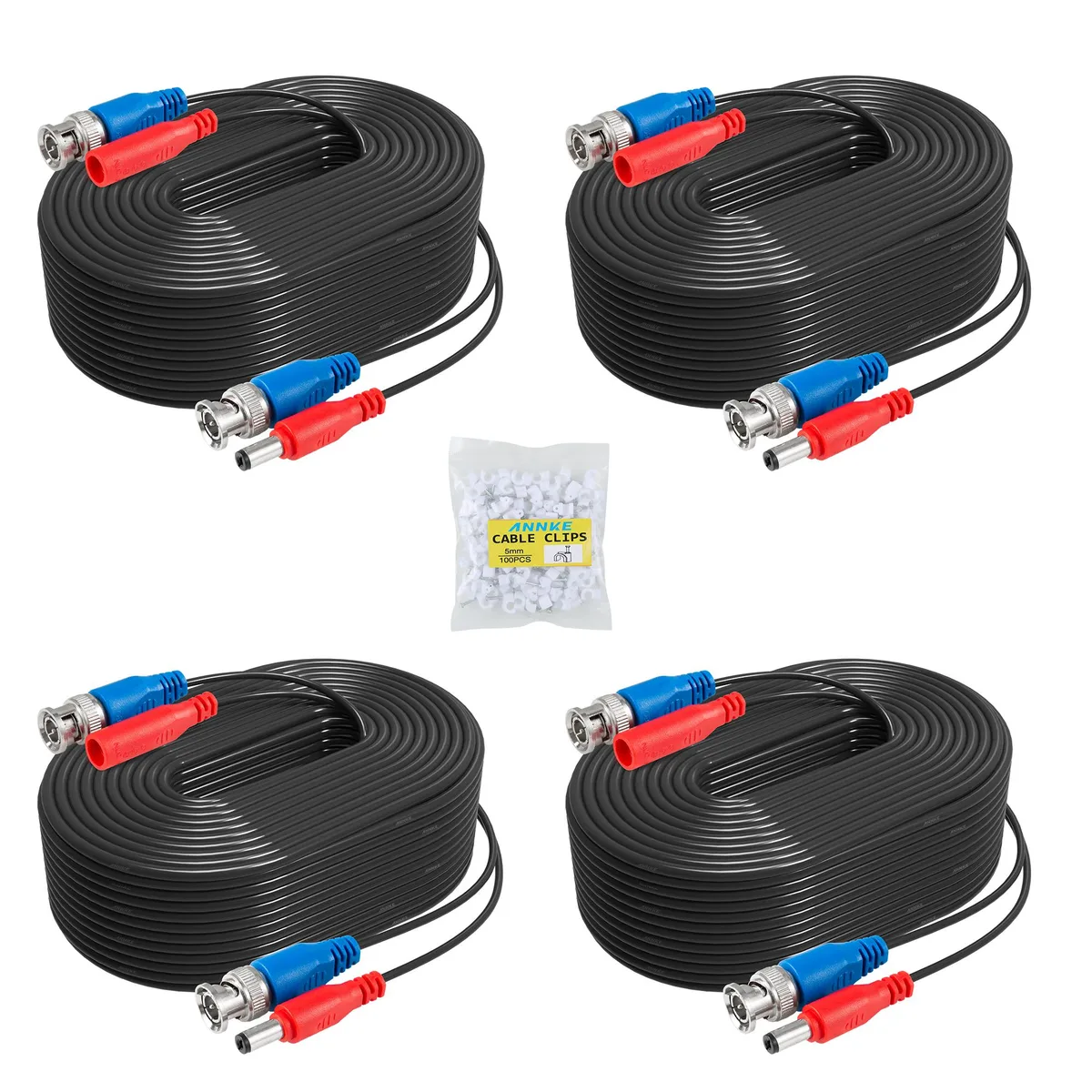 Annke Annke 30M 100ft All-in-One BNC Video Power Cable 4-Pack — product photo