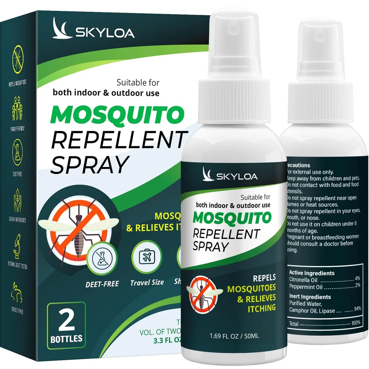  PURELL Mosquito Repellent Spray 2 Pack 3.36 fl oz — product photo