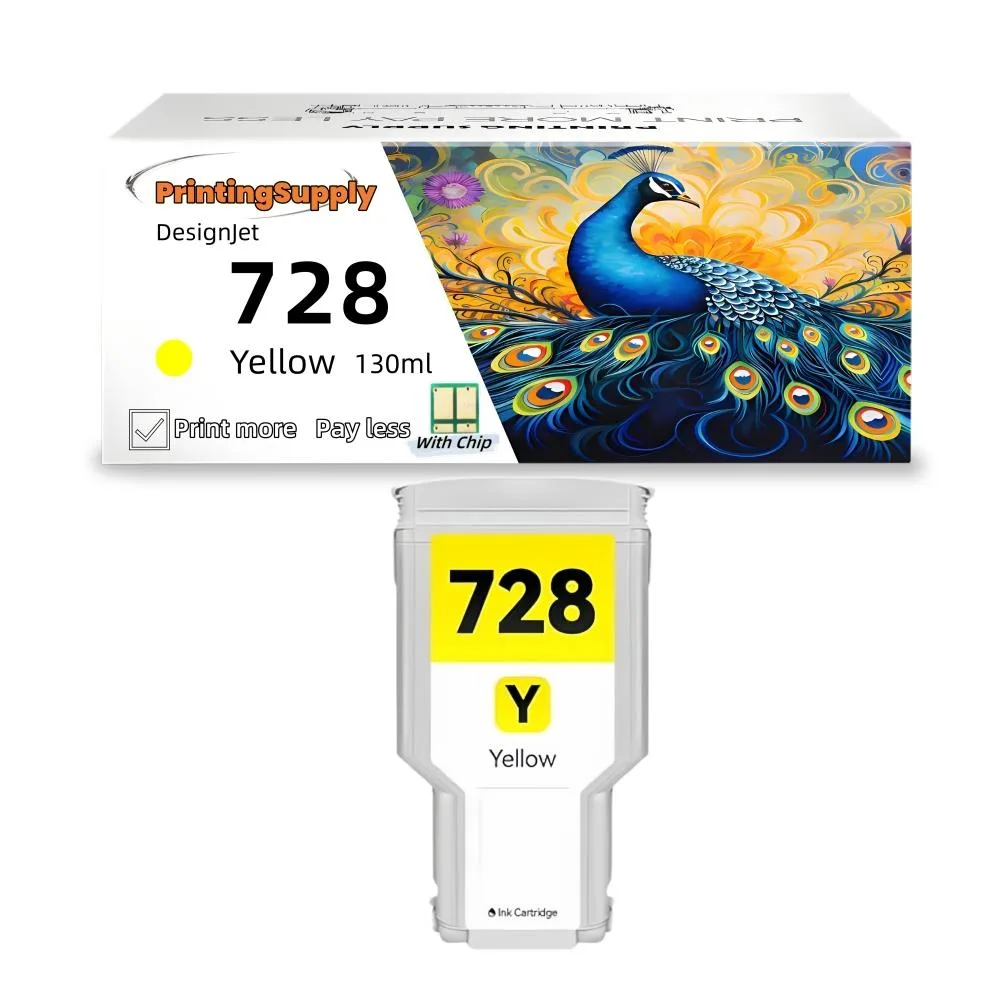 Aster Graphics Inc Aster Graphics Inc 728 4-Pack Ink Cartridge Black Cyan Magenta Yellow 300ml 130ml — product photo