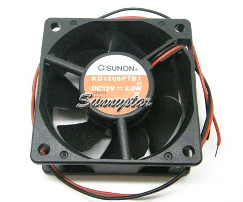 OEM Industries OEM Industries KD1206PTB1 60mm 2-wire fan 2-pack — product photo
