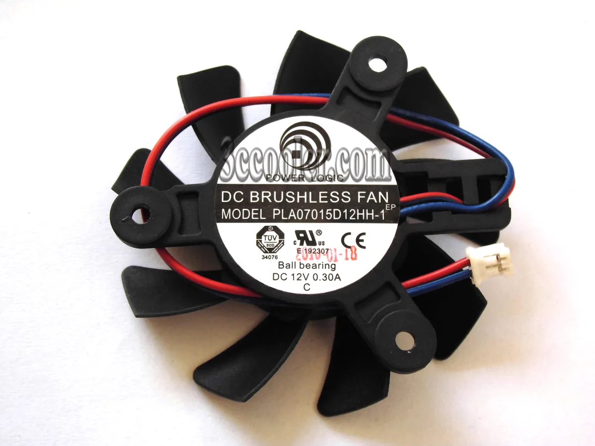 OEM Industries OEM Industries PLA07015D12HH-1 12V .3A 2-pin VGA fan 880Gs CPU cooler — product photo