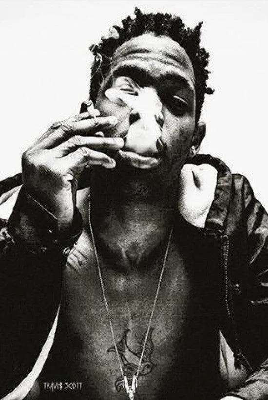 Posterazzi Travis Scott Smoke poster print 22 by 34 inches on heavy paper