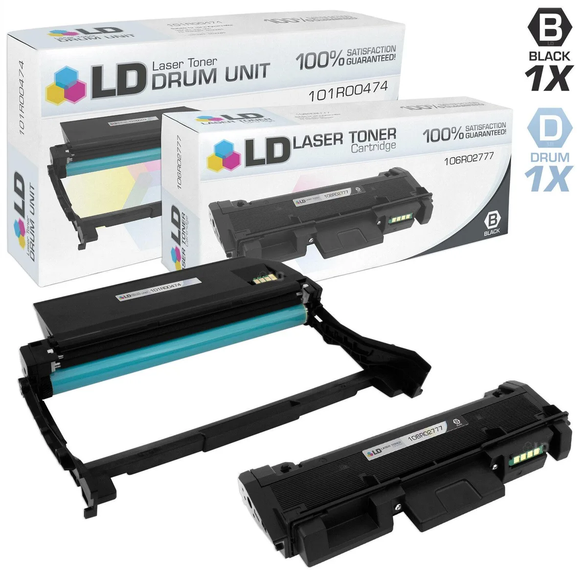 LD Products LD Products Compatible Toner Cartridge &amp; Drum Unit 2-Pack for Xerox Phaser 3260 WorkCentre 3200 Series — product photo
