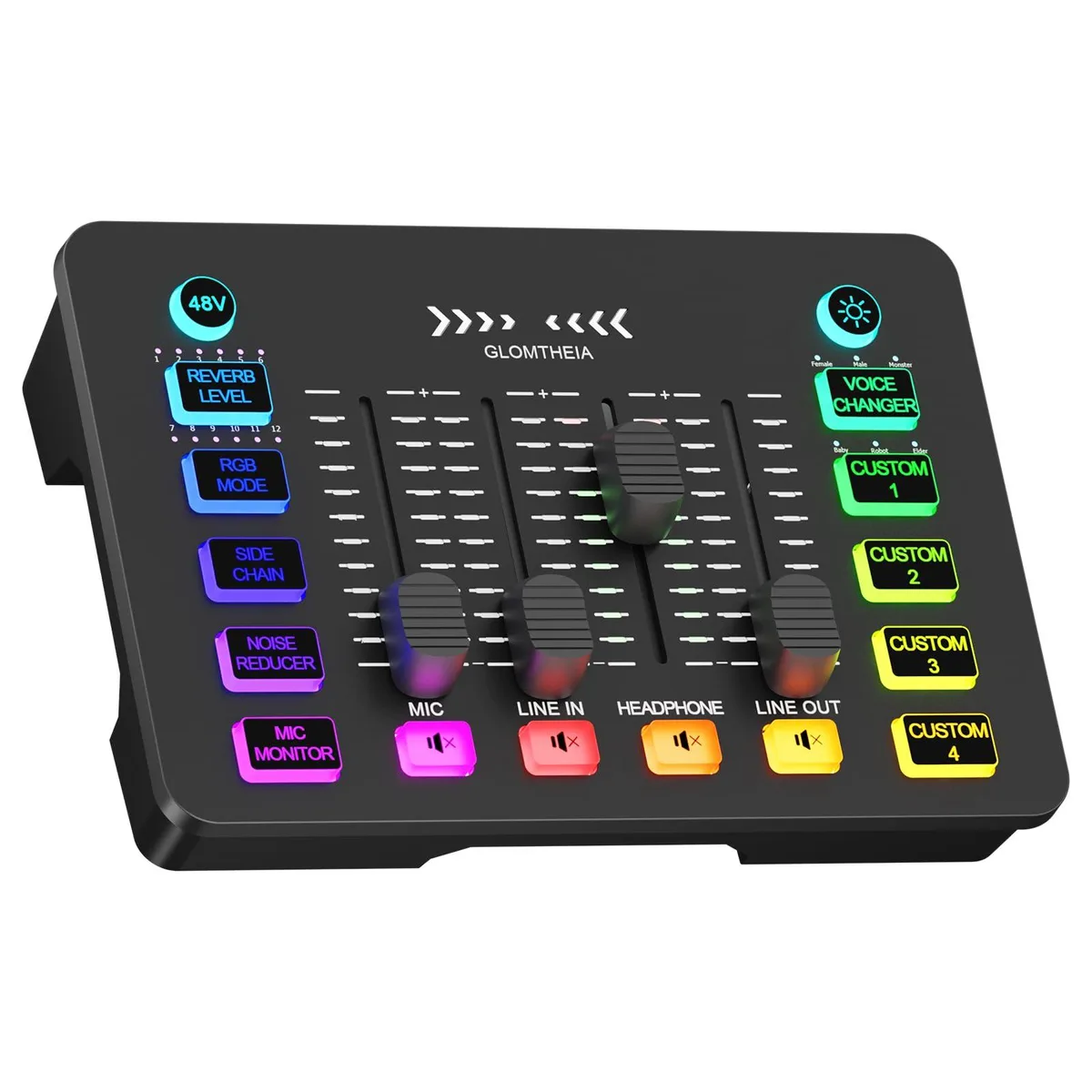 Gaming Sound Board Audio Interface Voice Changer for PC PS4 — product photo
