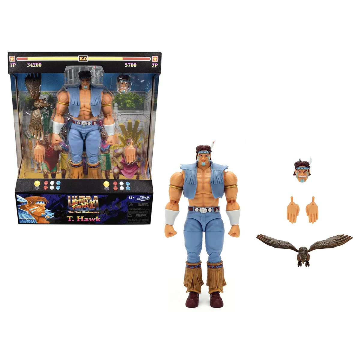 Jada Jada T. Hawk 7.5" Moveable Figure Ultra Street Fighter II 2017 — product photo