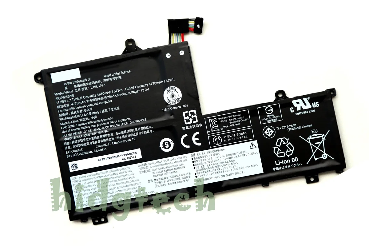 Beisite Beisite L19C3PF1 L19L3PF1 L19M3PF1 45Wh 57Wh laptop battery — product photo