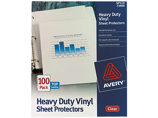 Avery Avery 73900 Sheet Protectors 100 Heavy-Duty Vinyl 11 — product photo