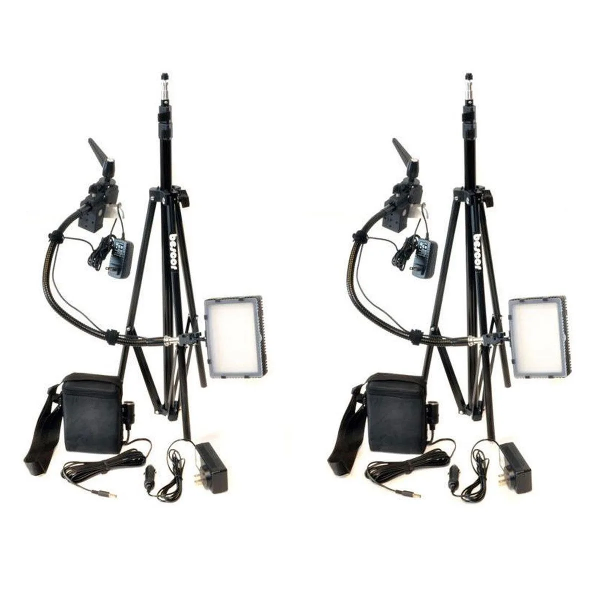 Bescor Bescor Grip-182KB Gripper Gooseneck Bi-Color 2-Light Kit — product photo