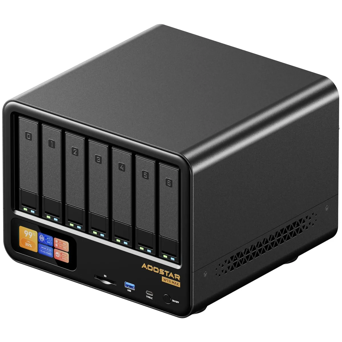 GTBOX GTBOX WTR MAX 11-bay NAS barebone mini PC Ryzen 7 PRO 8845HS — product photo