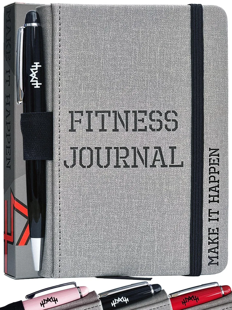  MaLetics 794712 A6 Fitness Planner 93 Workouts 15 Goals 24 PRs Black — product photo
