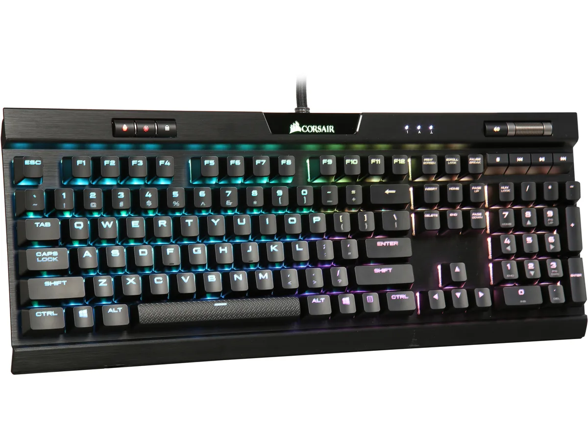 Corsair Corsair K70 RGB MK.2 CH-9109011-NA Cherry MX Blue gaming keyboard — product photo