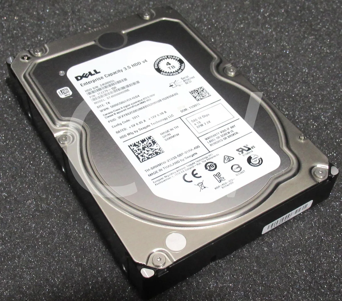 DELL DELL 4TB 7.2K SAS 12G 3.5in LFF Hard Drive 1TZ279-150 — product photo