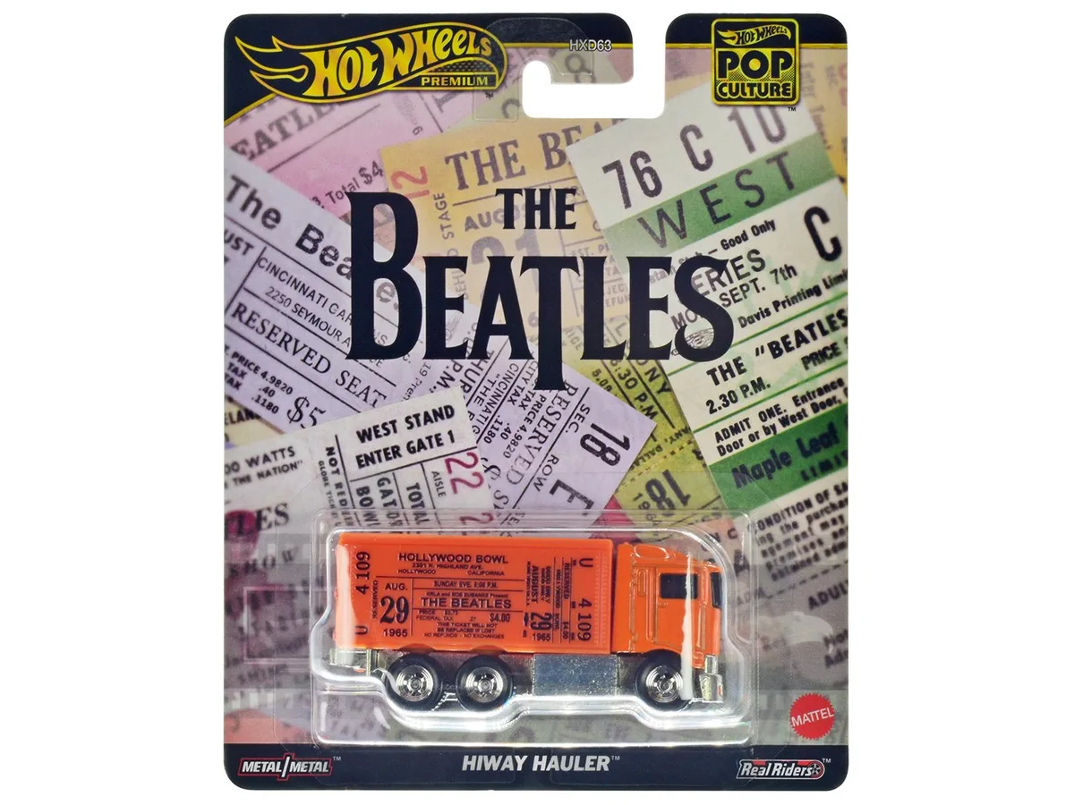 Hot Wheels Hot Wheels Hiway Hauler Orange Beatles Pop Culture Diecast Truck — product photo