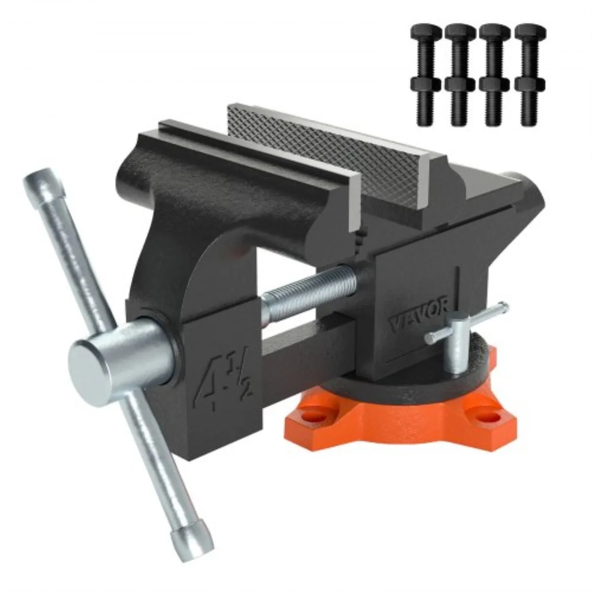 VEVOR VEVOR 4.5" Bench Vise 240° Swivel Base Anvil 4.5" Jaw — product photo