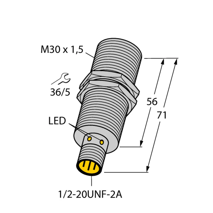 Turck Turck BI10U-G30-ADZ30X2-B3131 M30×1.5 IP68 10mm 122g electrician tool — product photo