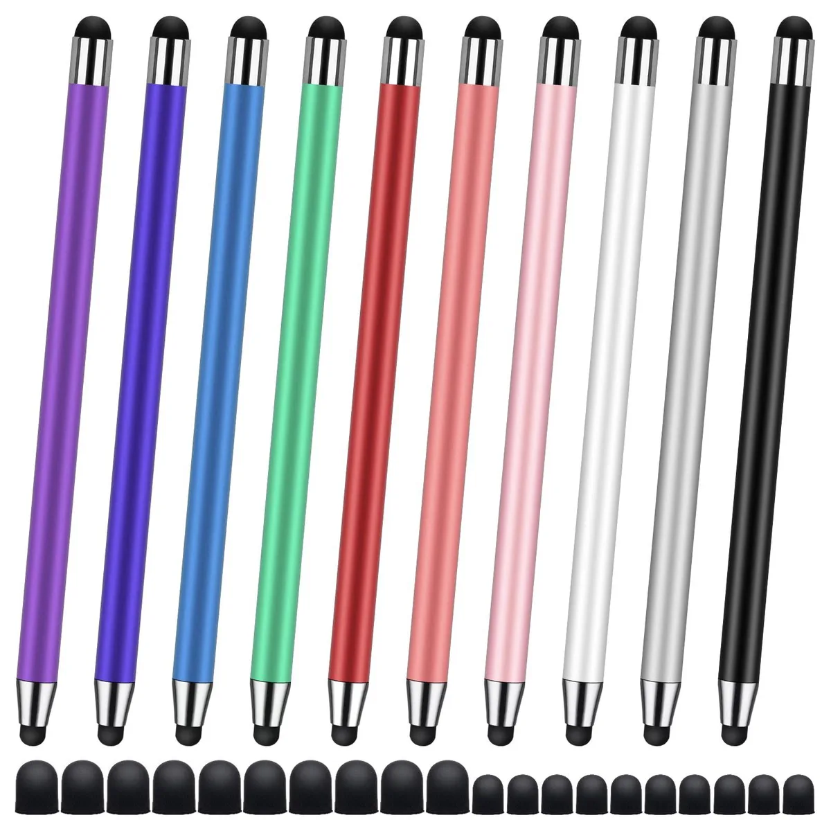  SLKIJDHFB Universal Stylus 10 Pack Dual Tip 7mm 5mm — product photo