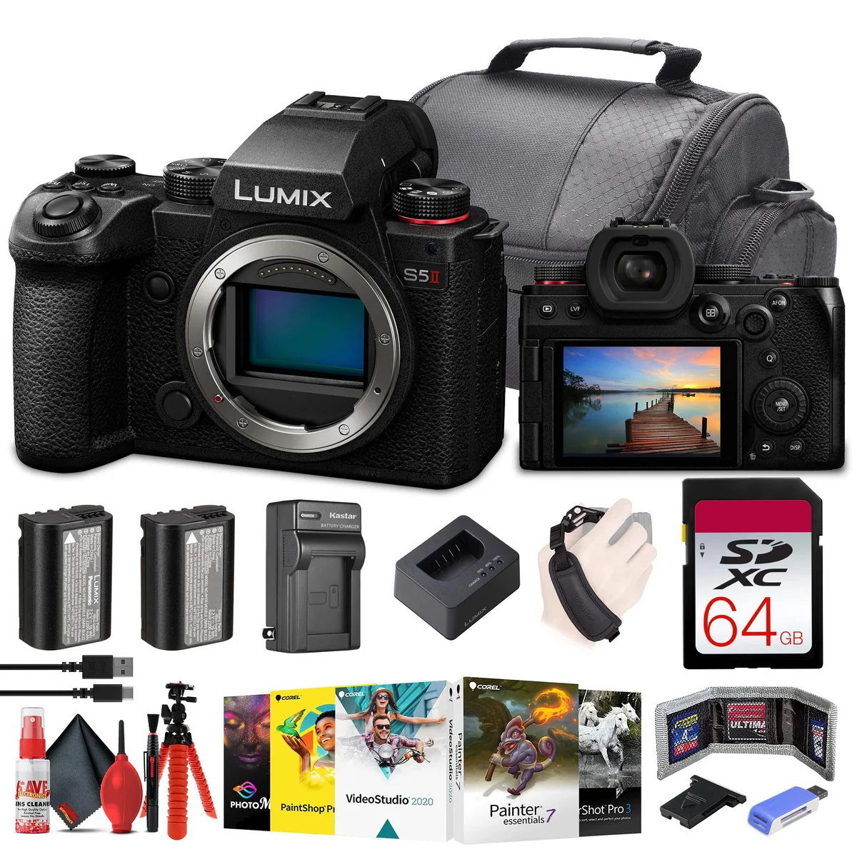 Panasonic Panasonic Lumix S5 II Mirrorless Camera Kit with 64GB Memory Card — product photo