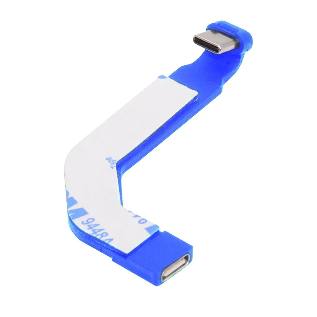 Fervit Fervit Angled USB-C Male to Female Extension Cable 65W USB 2.0 Blue — product photo
