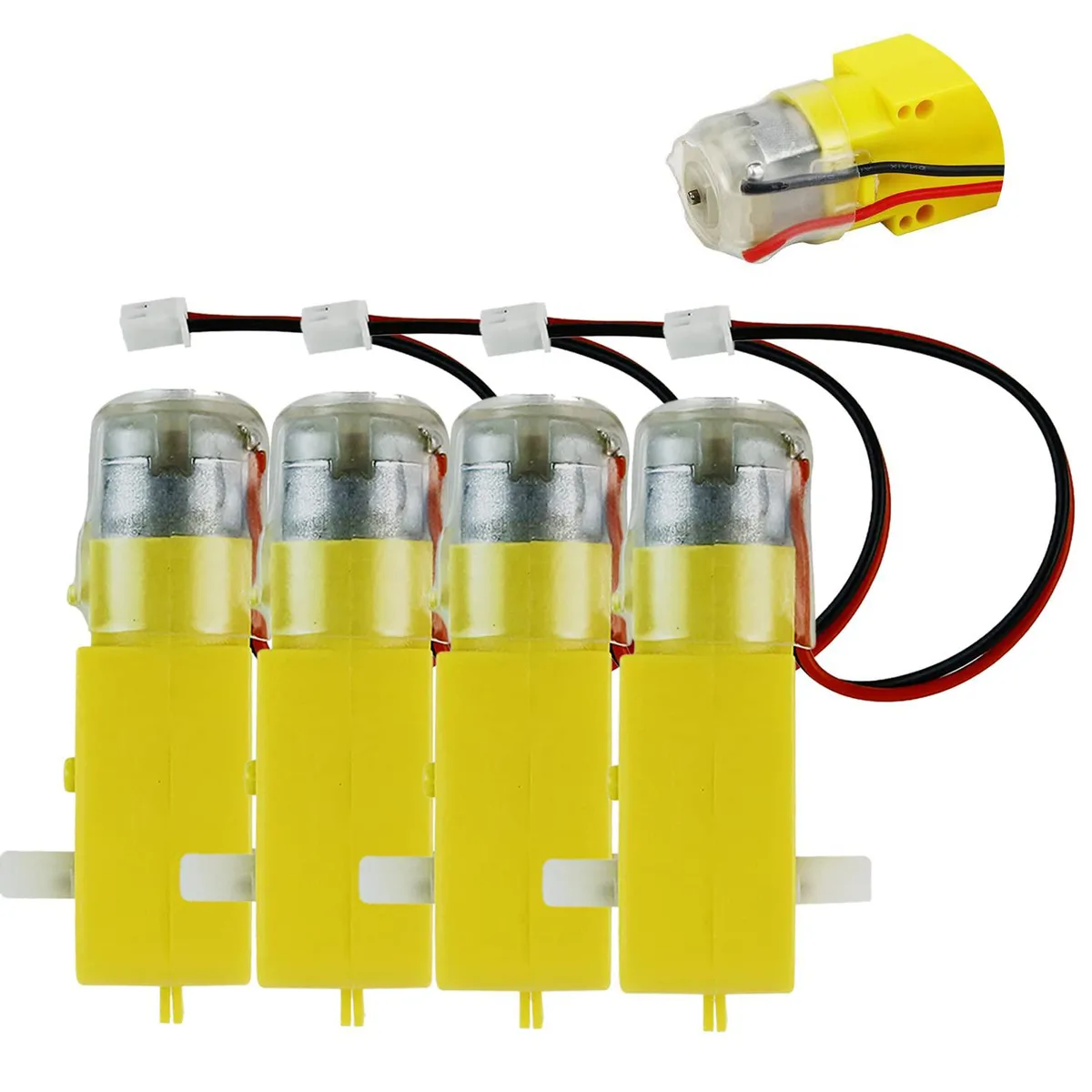 yahboom yahboom Gear TT Motor DC 3-6V Dual Shaft 248RPM Ratio 1:48 4PCS — product photo