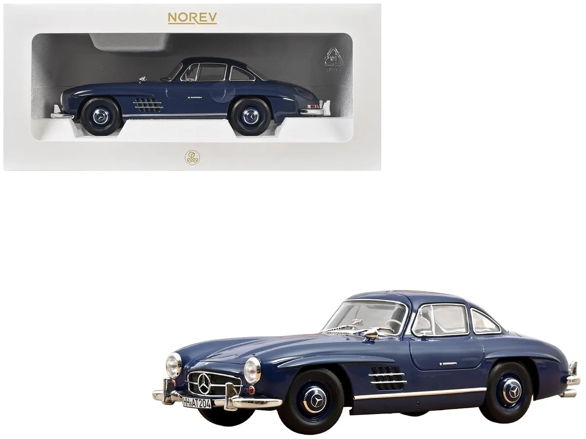 Norev Norev 1954 Mercedes-Benz 300 SL Blue 1/18 Diecast Hobby Collectible — product photo
