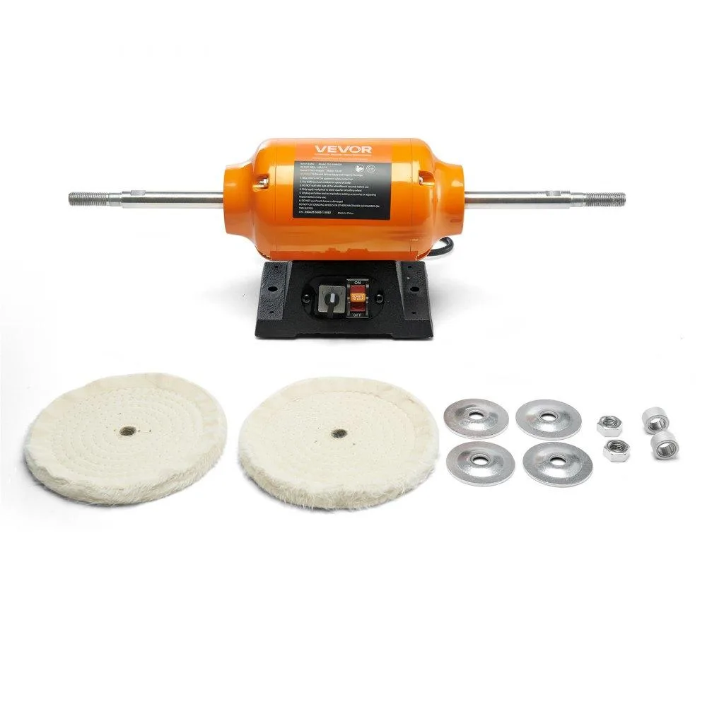 VEVOR VEVOR 1/2HP 8" Bench Buffer Polisher Dual Speed 1725/3450RPM Cast Iron Base — product photo