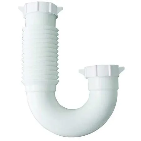 Value Brand Value Brand J-Bend Trap 1-1/4" or 1-1/2" White Plastic — product photo