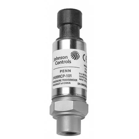 Stainless steel pressure transducer with 3-pin Packard connector, 1/4 inch SAE flare fitting