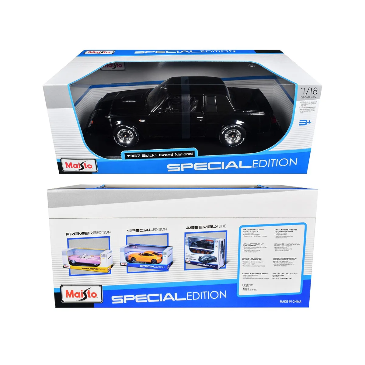 Maisto Maisto 1987 Buick Grand National Black Special Edition 1/18 Diecast Car — product photo