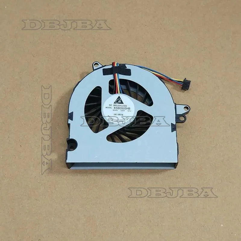 Small black laptop cooling fan with wire connector