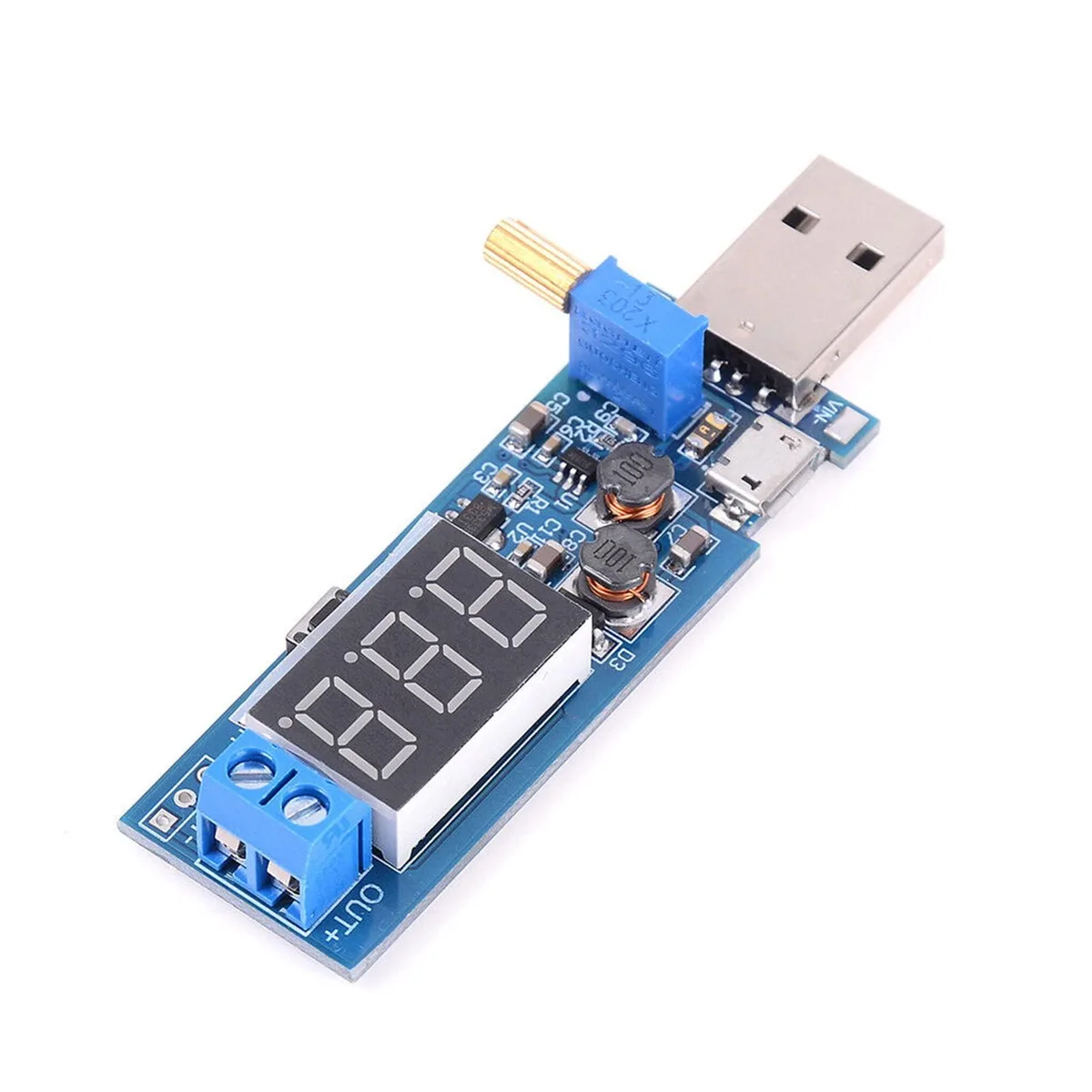 BUCIER BUCIER USB Buck Boost Converter 3.5V-12V to 1.2V-24V Power Adapter — product photo