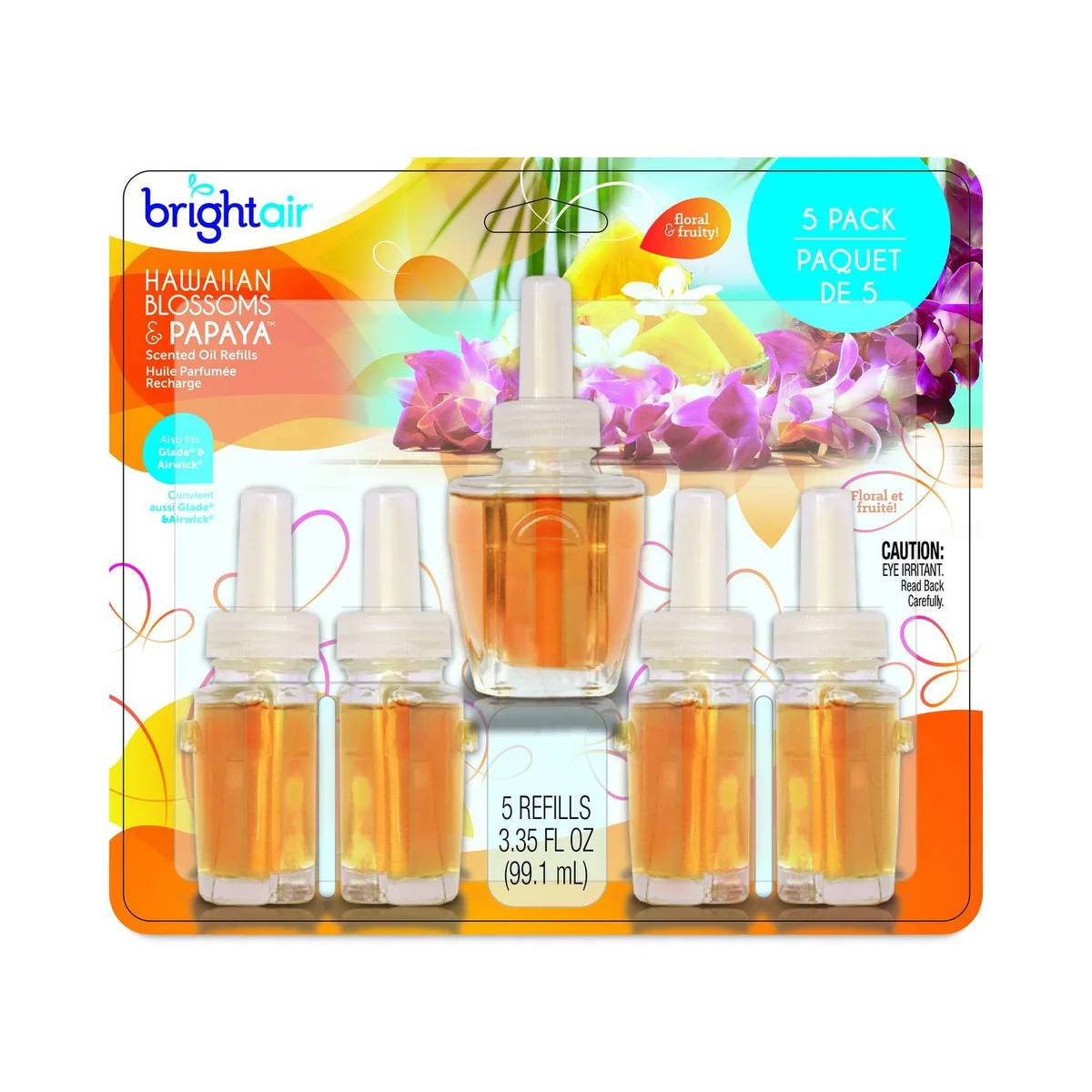Bright Air Bright Air BRI900668 Hawaiian Blossoms Refill 5-Pack indoor maintenance — product photo