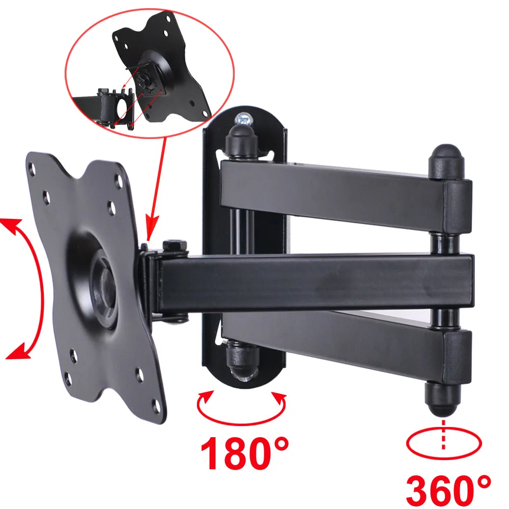VideoSecu VideoSecu ML12B Articulating TV Mount 15-29" VESA 75/100 44 lbs — product photo