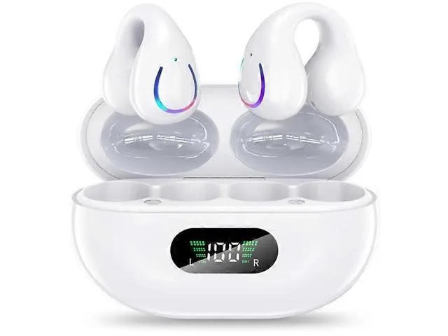 LORDWORLD LORDWORLD Ear Clip Headphones Bluetooth 5.3 36H IPX7 White — product photo