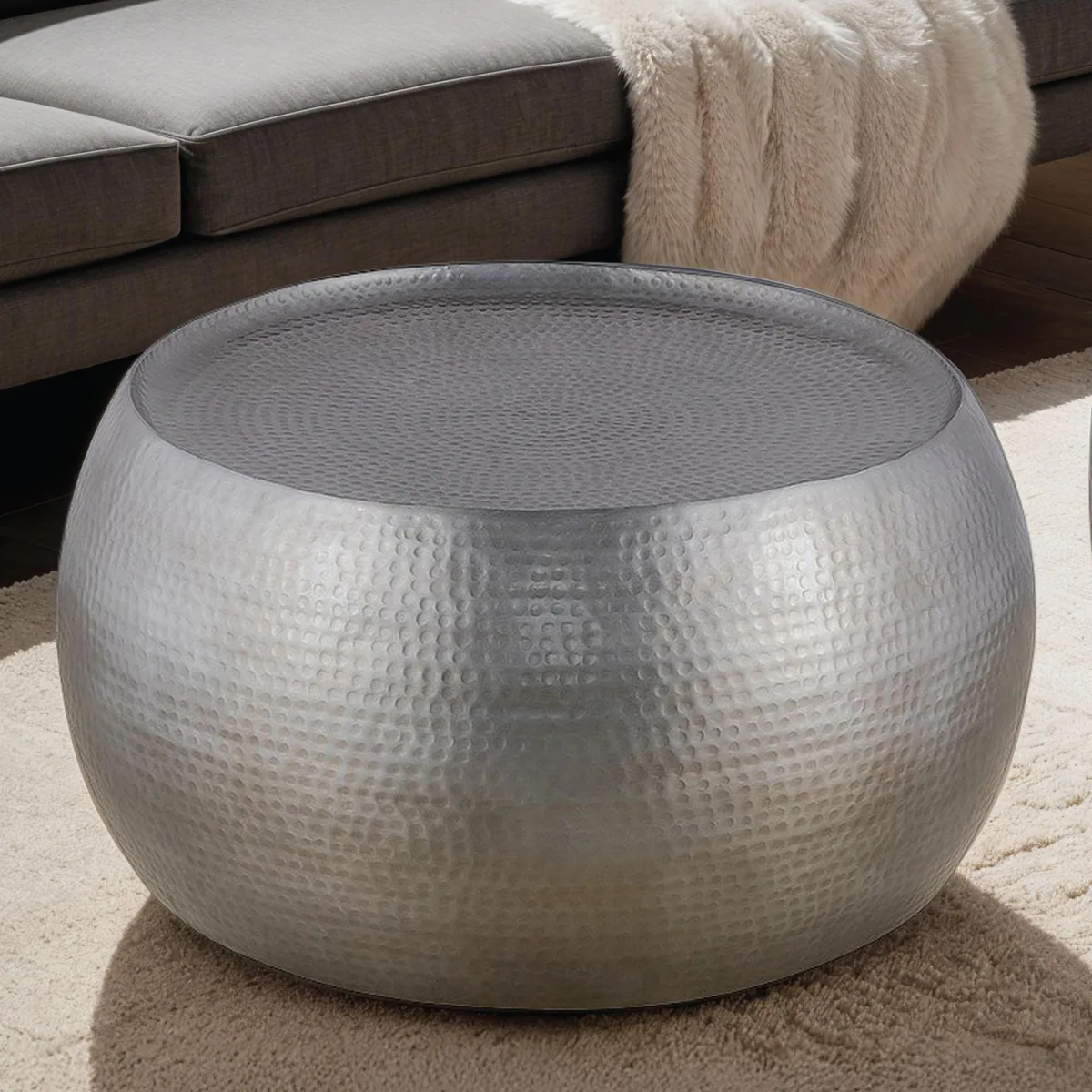 tuphen tuphen CT501 32" Aluminium Occasional Table Antique Silver — product photo