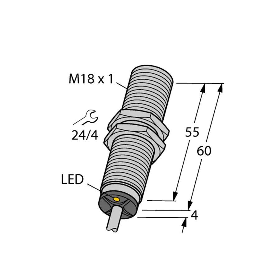 Turck Turck BI5U-M18E-AP6X 1635101 inductive sensor PNP M18 IP68 — product photo
