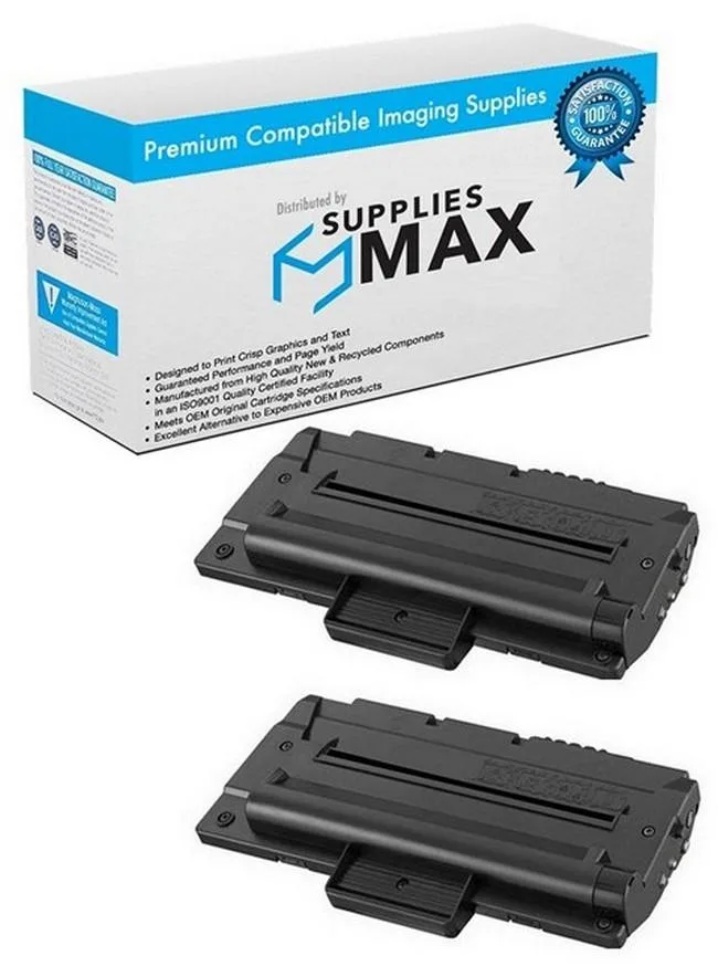 SuppliesMax SuppliesMax MLT-P109B Black Toner Cartridge 2-Pack 2000 Pages — product photo