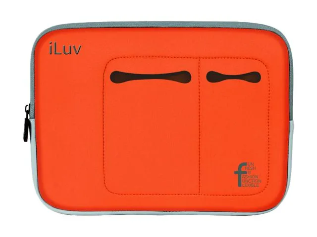 iLuv iLuv iCC2010ORG 9.7" Counterpane/Neoprene Sleeve for iPad 2/3 Orange — product photo