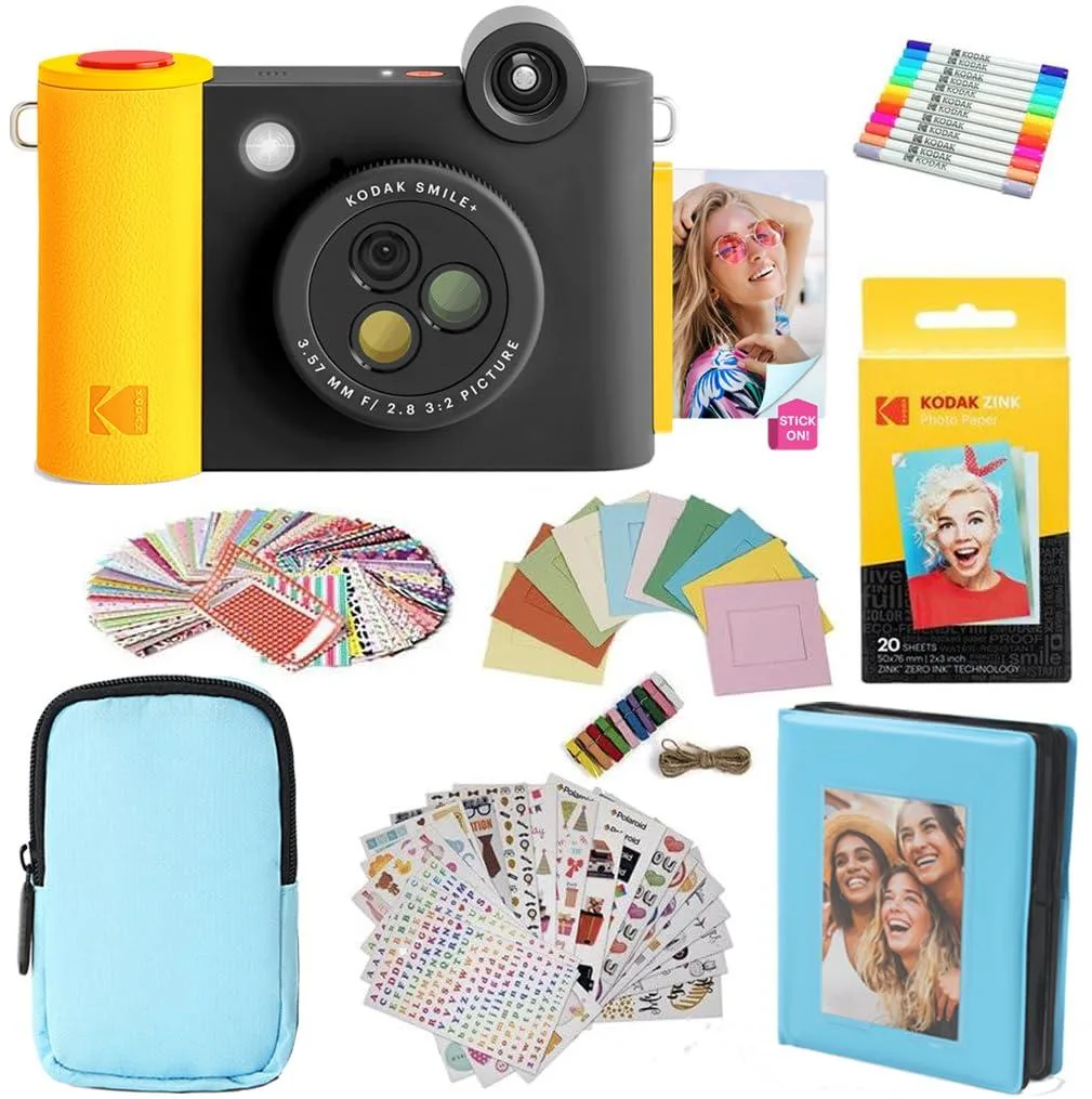 Kodak Kodak Smile+ 2-in-1 Instant Print Camera Bundle Black — product photo