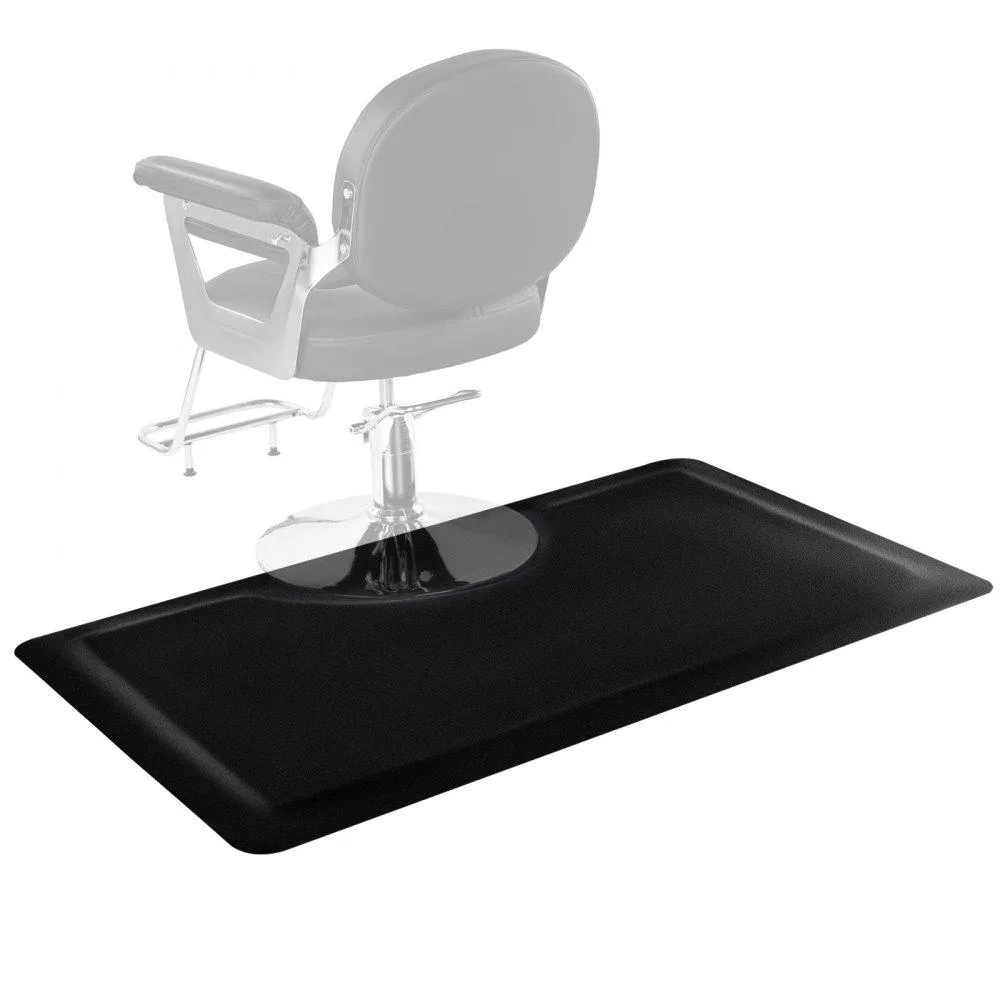 VEVOR VEVOR Salon Chair Mat 3 x 5 ft 1/2" PVC NBR Round Cut-Out — product photo