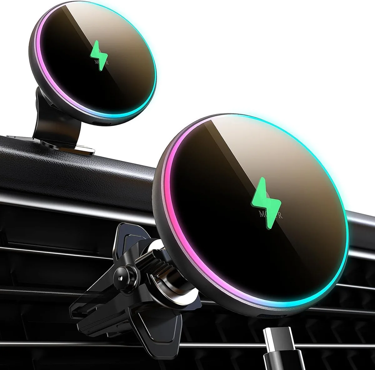 Keyence Keyence MagSafe Car Mount Charger 15W Wireless Magnetic Phone Holder — product photo