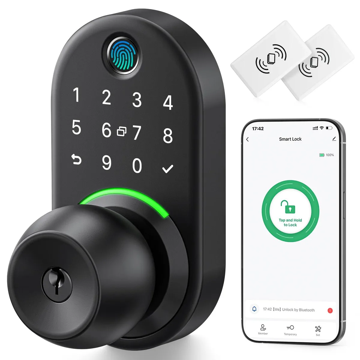 DNBeffulgent DNBeffulgent YR05 Smart Deadbolt with Fingerprint and Bluetooth — product photo