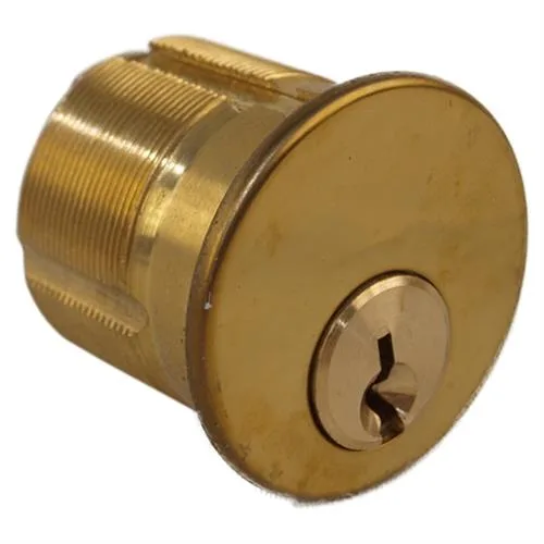 MAXTECH MAXTECH B1516KW2-03 15/16" Mortise Cylinder Door Lock Polished Brass US3 KW1 Keyway — product photo