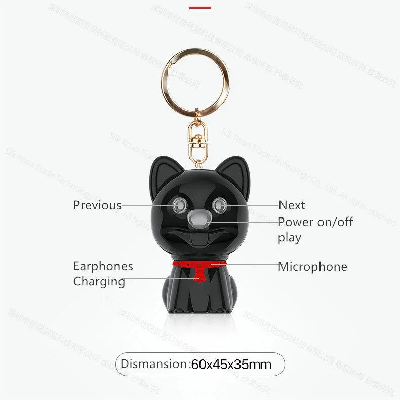 Hyundai IT Corp. Hyundai IT Corp. Mini Cute Doll voice recorder 8GB Black — product photo
