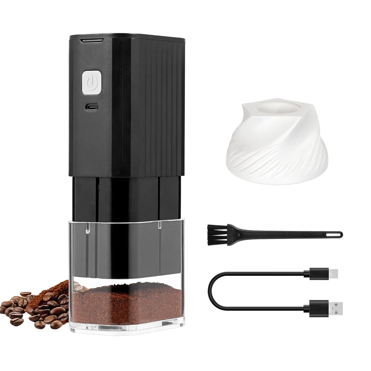  Breville VK-ECMSCB Portable Electric Coffee Grinder 11 cups Black — product photo