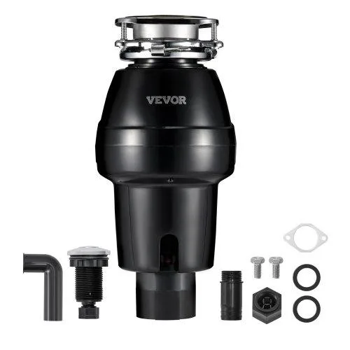 VEVOR VEVOR Garbage Disposal 3/4 HP 3260RPM 3-Bolt Mount Sound Reduction Power Cord Splash Guard — product photo