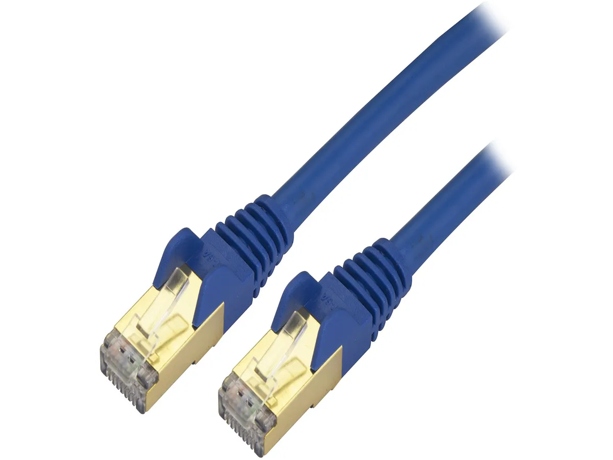 STARTECH STARTECH C6ASPAT4BL Cat6a Shielded Patch Cable 4 ft Blue Snagless RJ45 — product photo